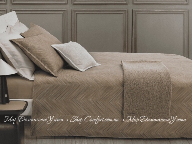 Сатиновое постельное белье Trussardi Herringbone Noce евро-макси