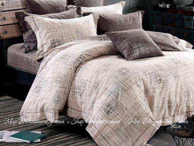 Сатиновое постельное белье Word of Dream SH9287 евро