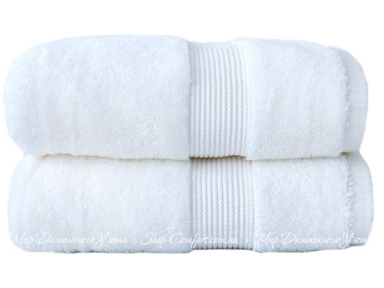 Хлопковое махровое полотенце Maisonette Pure 50х100 молочное (8699965133711)