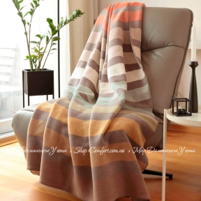 Хлопковый плед Biederlack Bocasa Wohn- und Kuscheldecke Horizon 150х200