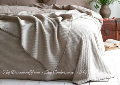 Однотонное покрывало La Modno Grain Beige 200х220