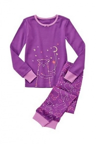 Пижама Gymboree Зодиак для девочек фиолетовый