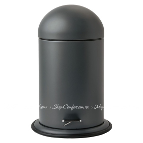 Мусорное ведро с педалью Aquanova Ona Dark Grey-98 темно-серое 3 л