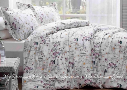 Сатиновое постельное белье из египетского хлопка Tivolyo Home Daisy k.beyaz семейное