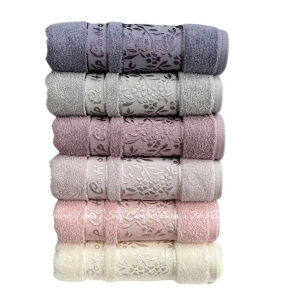 Набор махровых полотенец Cestepe VIP Cotton Buket 50х90 хлопок 6пр.