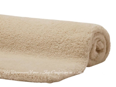 Однотонный коврик с антискользящим покрытием Aquanova Mauro Almond 60х60