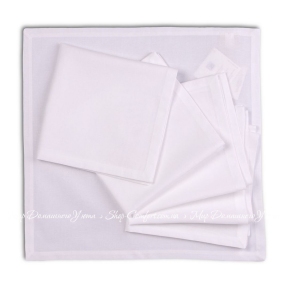 Набор салфеток Blumarine Plain Color white 50х50 6шт.