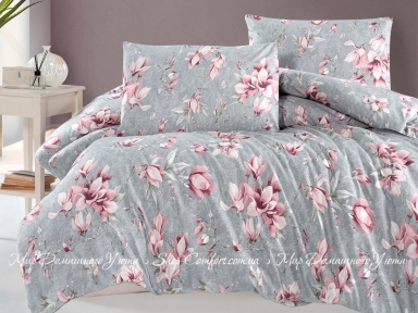 Хлопковое постельное белье First Сhoice Homesko Marea powder ранфорс евро