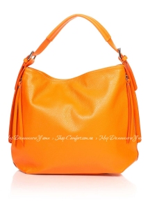 Сумка На Каждый День Genuine Leather 8944_orange Кожаная Оранжевый