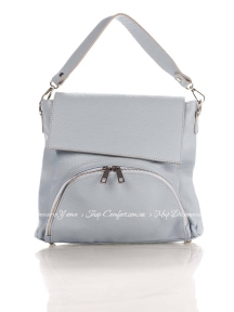 Сумка на каждый день Genuine Leather 8973-sky кожаная Синий