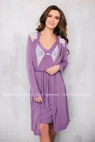 Женский халат Wiktoria 410 фиолетовый