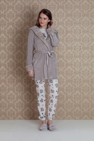 Комплект Hays 17012 kahve халат и пижама