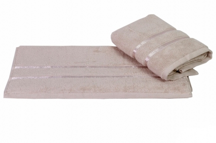Махровое полотенце сауна Hobby Dolce 100х150 светло-бежевый