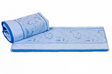 Махровое полотенце для лица Hobby Sultan 50х90 голубой