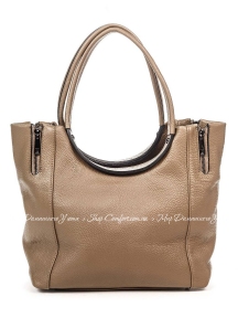 Сумка На Каждый День Italian Bags 6707_taupe Кожаная Таупе