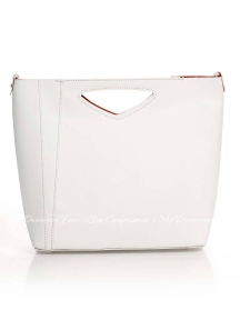 Деловая Сумка Italian Bags 8611_white Кожаная Белый