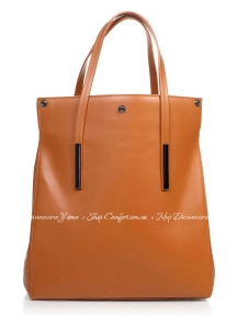 Деловая Сумка Italian Bags 8876_cuoio Кожаная Коньячный