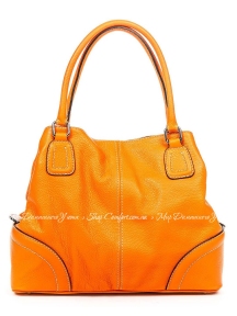 Сумка На Каждый День Italian Bags 8976_orange Кожаная Оранжевый