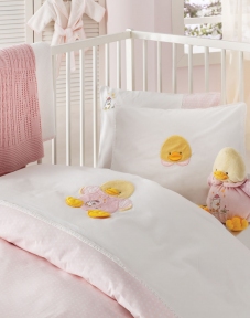 Детский набор в ванную для младенцев Karaca Home Duck розовый