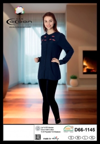 Комплект женский Cocoon 66-1145 laci рубашка и лосины (m012432)
