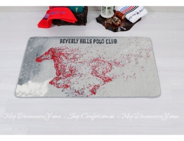 Коврик Beverly Hills Polo Club 310 Red 57х100 красный
