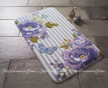 Коврик для ванной комнаты Confetti Roses purple 50x57