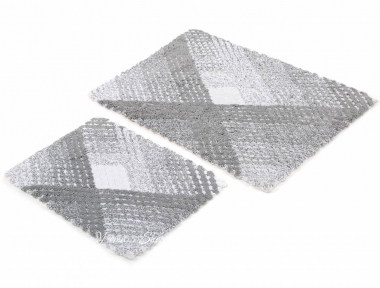 Набор ковриков для ванной комнаты Irya Wall gri 60х90+40х60