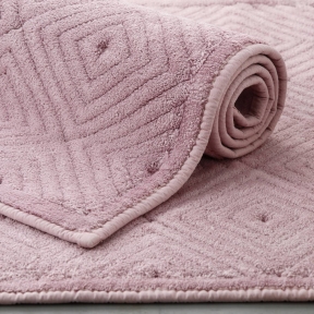Коврик для ванной комнаты Pavia Diamante 70х120 Powder - Pudra розовый