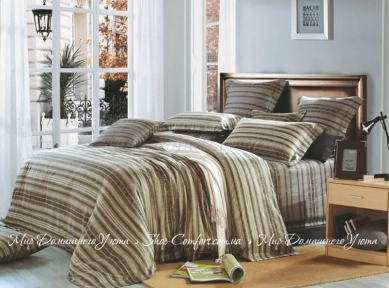 Постельное белье Home Line Альберо сатин полуторный