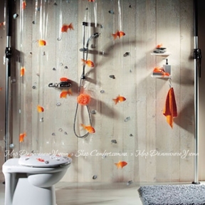 Шторка для ванной Spirella Goldfish
