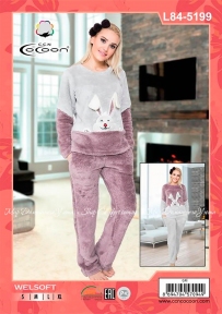 Пижама (кофта+брюки) Cocoon 84-5199 Gri