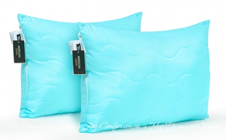 Набор из двух антиалергенных подушек MirSon Eco-Soft 1619 Eco Light Blue средние 50х70 (2200002652117)