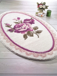 Набор ковриков для ванной комнаты Confetti Rosa pink 66x107+66x53