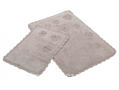 Набор ковриков для ванной комнаты Irya Blossoms bej 60х90+40х60