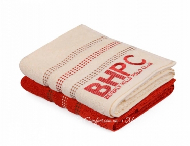 Набор полотенец Beverly Hills Polo Club 355BHP1454 Botanik Brick Red Cream 70х140 комбинированный