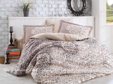 Набор постельного белья Hobby Flannel Serenity Серый Полуторный (8698499140264)