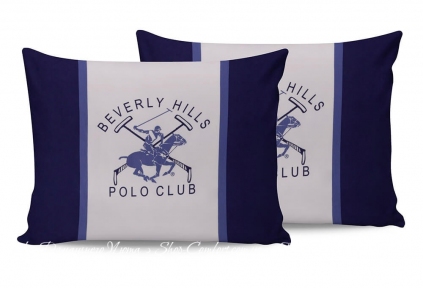 Наволочки Beverly Hills Polo Club BHPC 029 blue 50х70