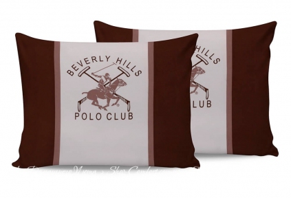 Наволочки Beverly Hills Polo Club BHPC 029 brown 50х70