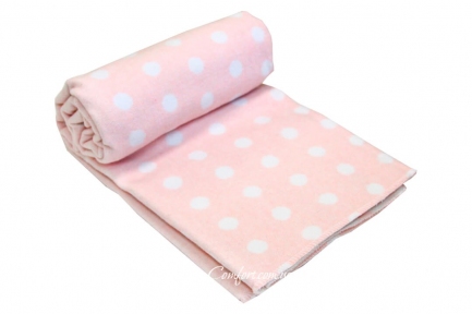Одеяло детское Vladi Горох 100X140 Розовый (2200000546982)