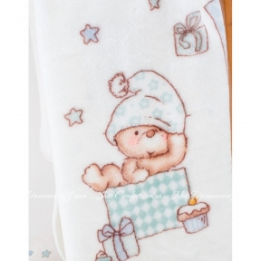 Детский плед в кроватку Karaca Home Funny Bears 100х120