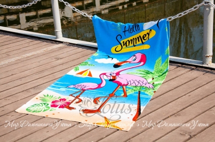Пляжное полотенце Lotus Flamingo 75х150