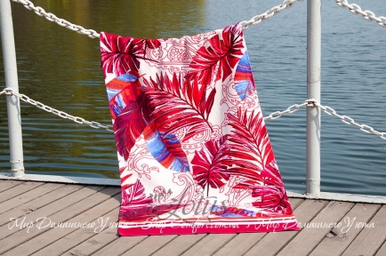 Пляжное полотенце Lotus Paradise Fusya 75х150