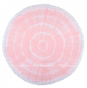 Полотенце Pestemal Barine Swirl Roundie Flamingo 150х150 розовый