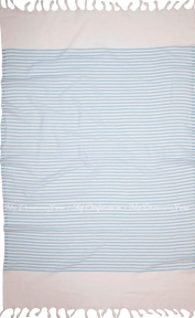 Полотенце Pestemal Barine White Imbat Powder-Blue 90х170 голубой