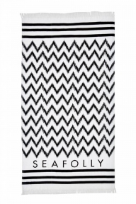 Пляжное полотенце Seafolly 71339-TL черно-белое