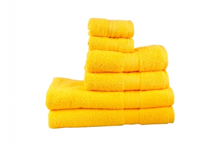 Махровое полотенце для рук Hobby Rainbow 30х50 желтый