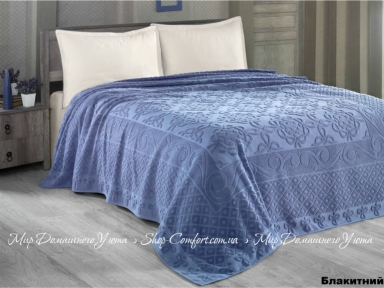 Летний комплект постельного белья Arya Estafan голубой евро
