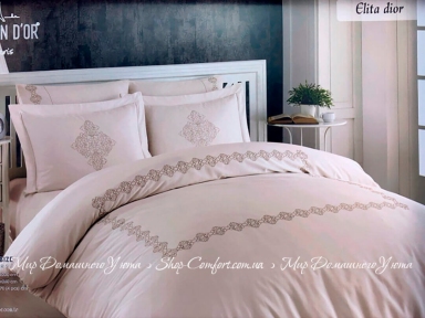 Постельное белье Maison Dor Elita Dior евро brown (296672)