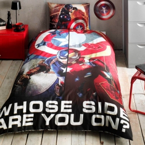 Постельное белье TAC Disney Captain America movie 160х220 не на резинке