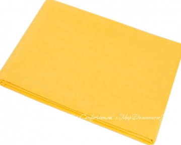 Простынь ранфорс Iris Home Premium 150х210 ярко-желтый